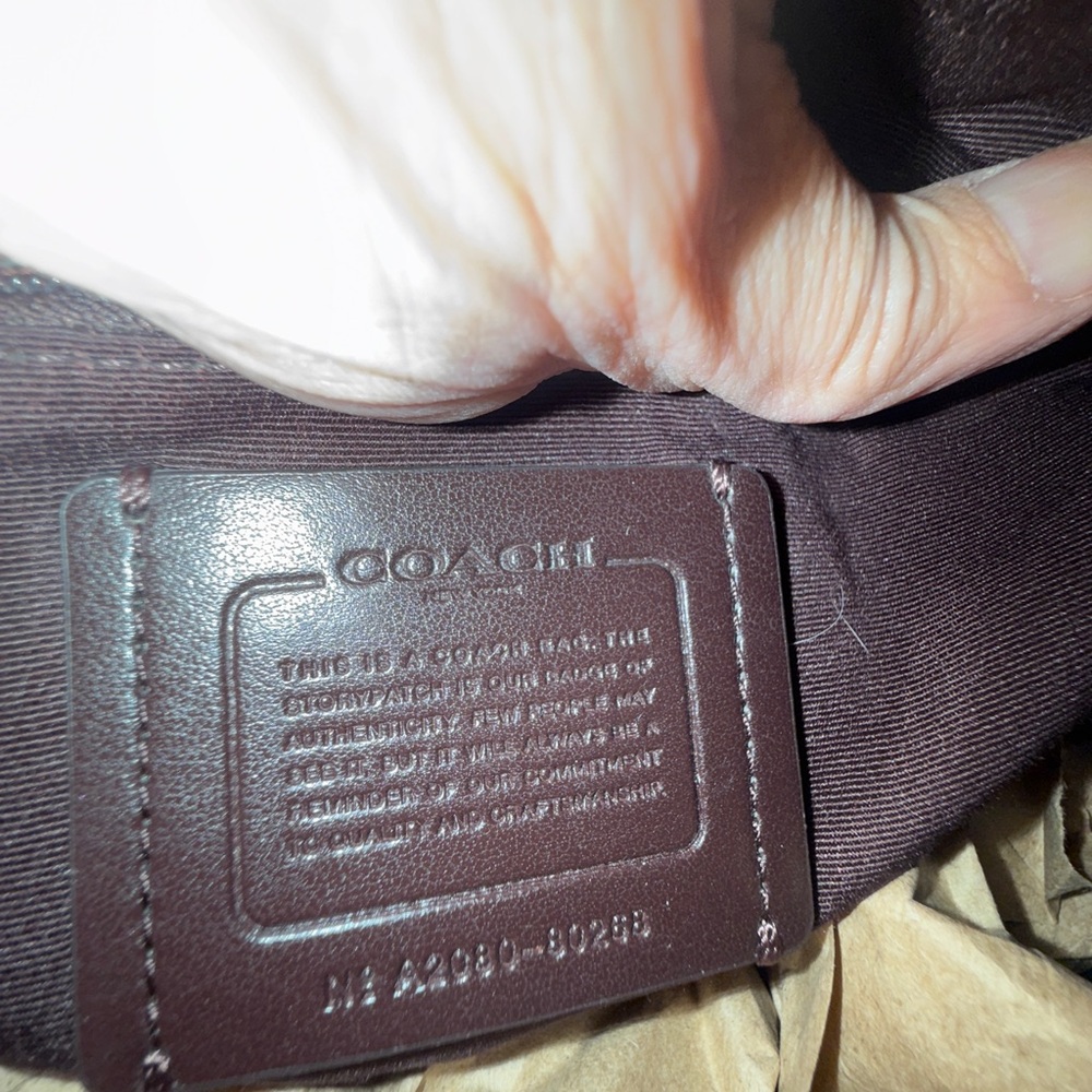 Coach Dusty Rose Leather Shoulder Bag - Picture 6 of 10
